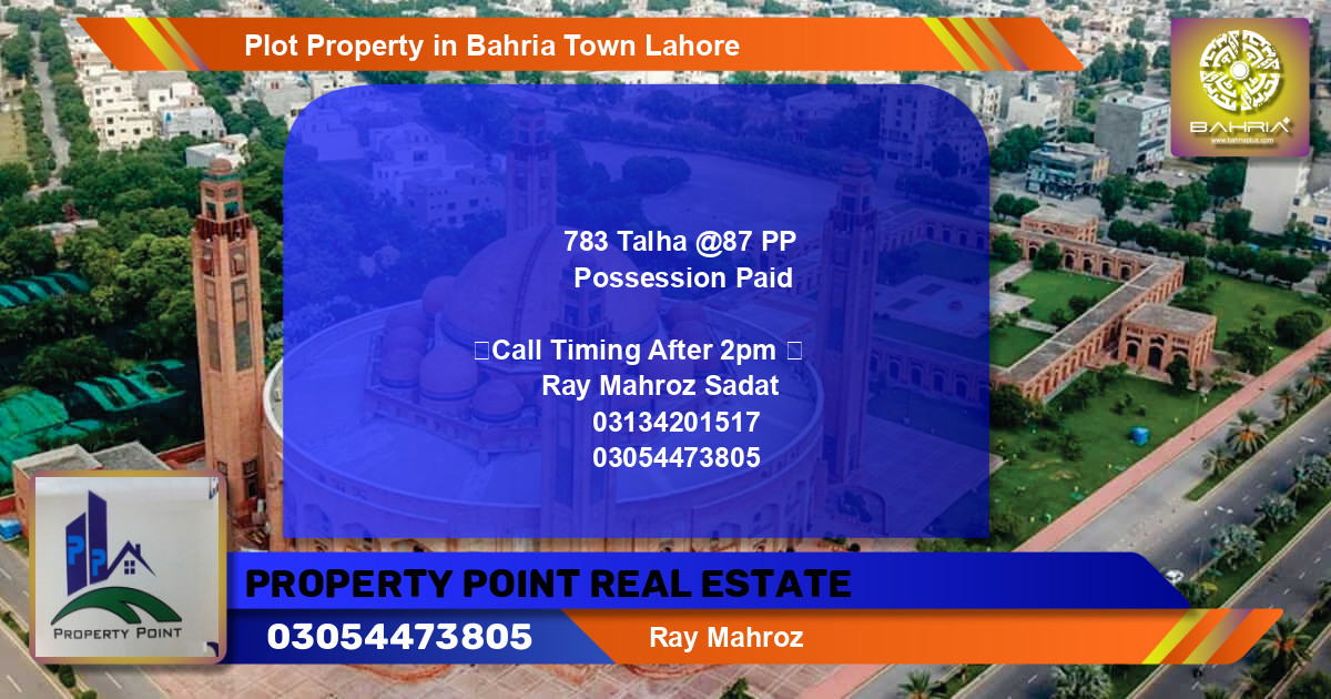 Residential Plot for Sale in Bahria Town, Lahore - (BP-38139)