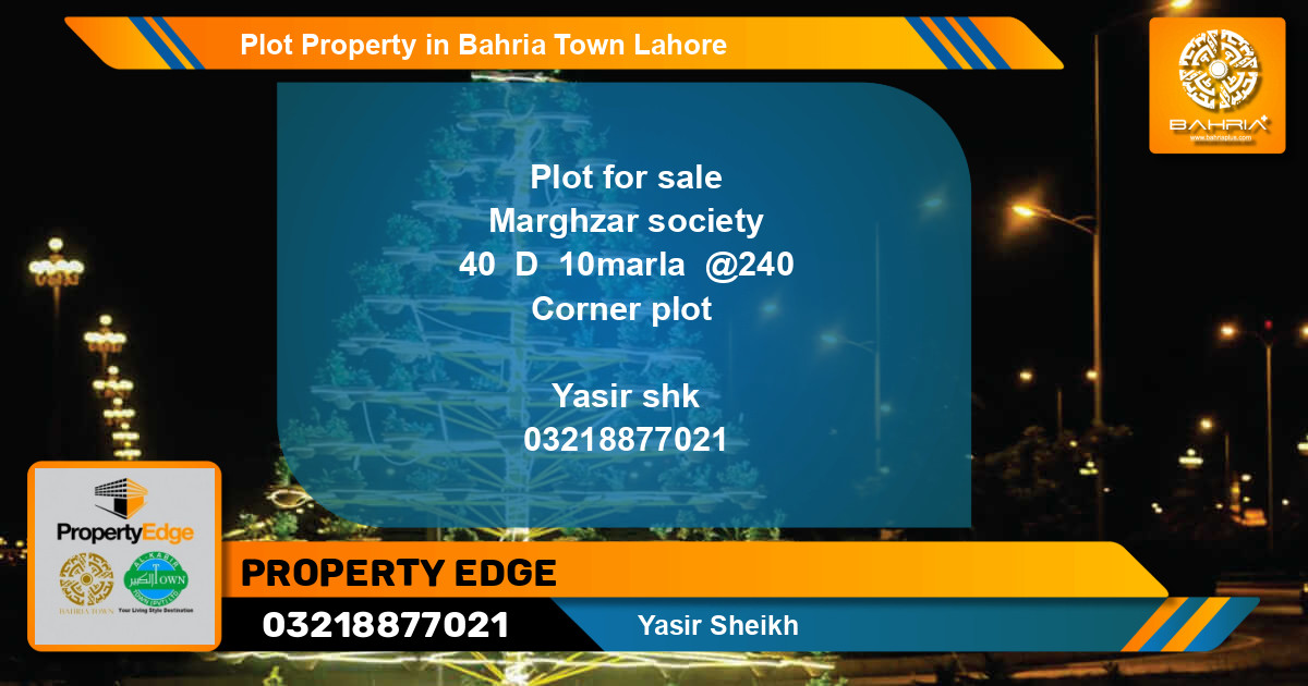 Residential Plot for Sale in Bahria Town, Lahore - (BP-38476)