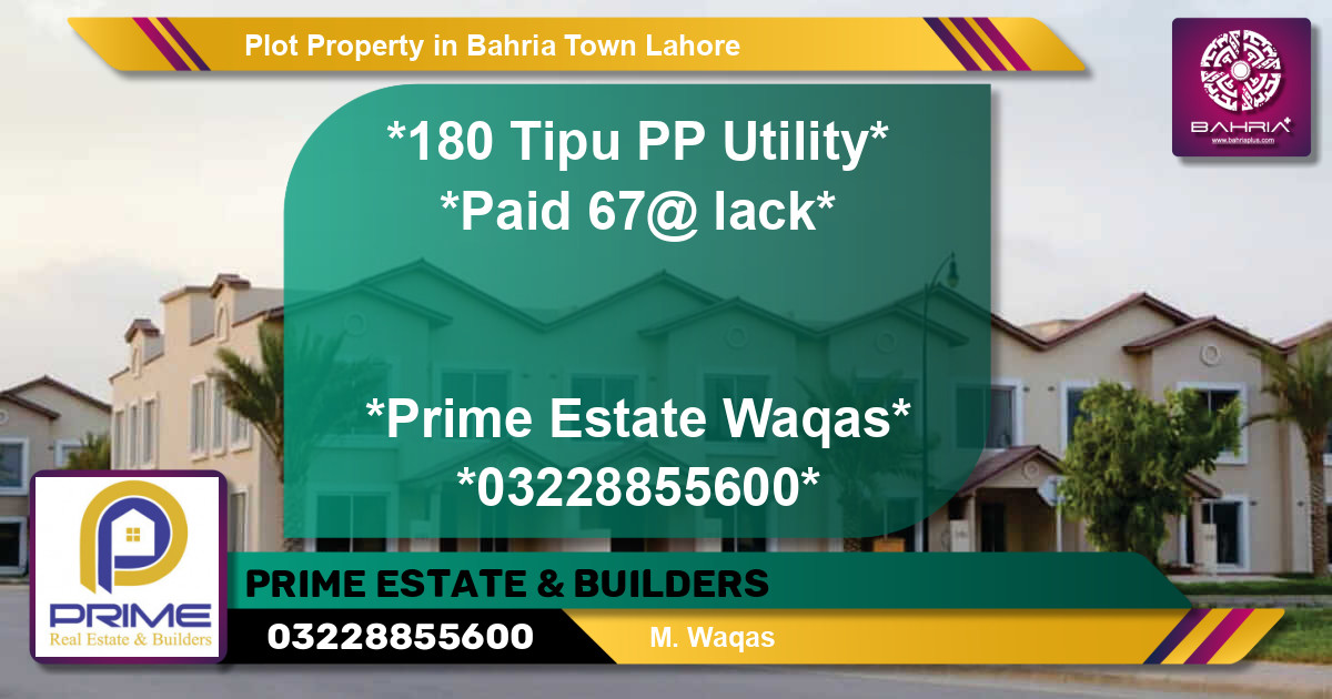 Residential Plot for Sale in Bahria Town, Lahore - (BP-38508)
