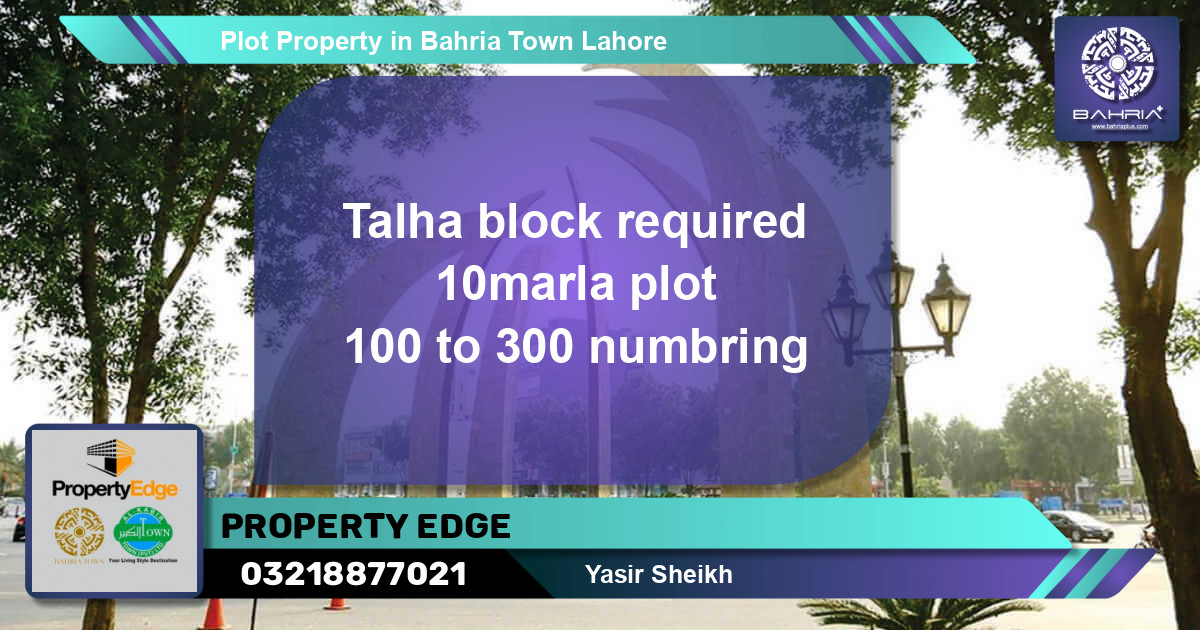Residential Plot for Sale in Bahria Town, Lahore - (BP-38512)