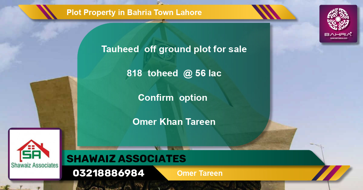 Residential Plot for Sale in Bahria Town, Lahore - (BP-38522)