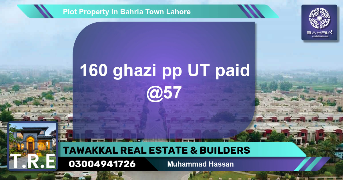 Residential Plot for Sale in Bahria Town, Lahore - (BP-38548)