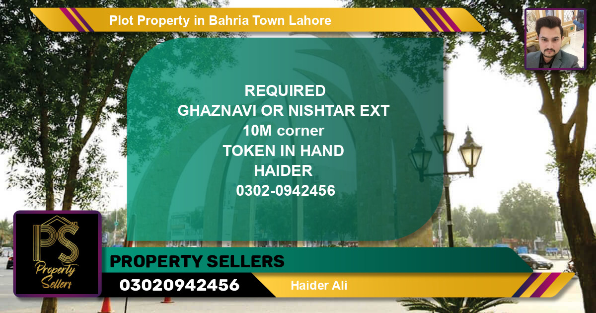 Residential Plot for Sale in Bahria Town, Lahore - (BP-38602)