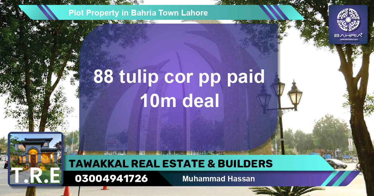 Residential Plot for Sale in Bahria Town, Lahore - (BP-38606)