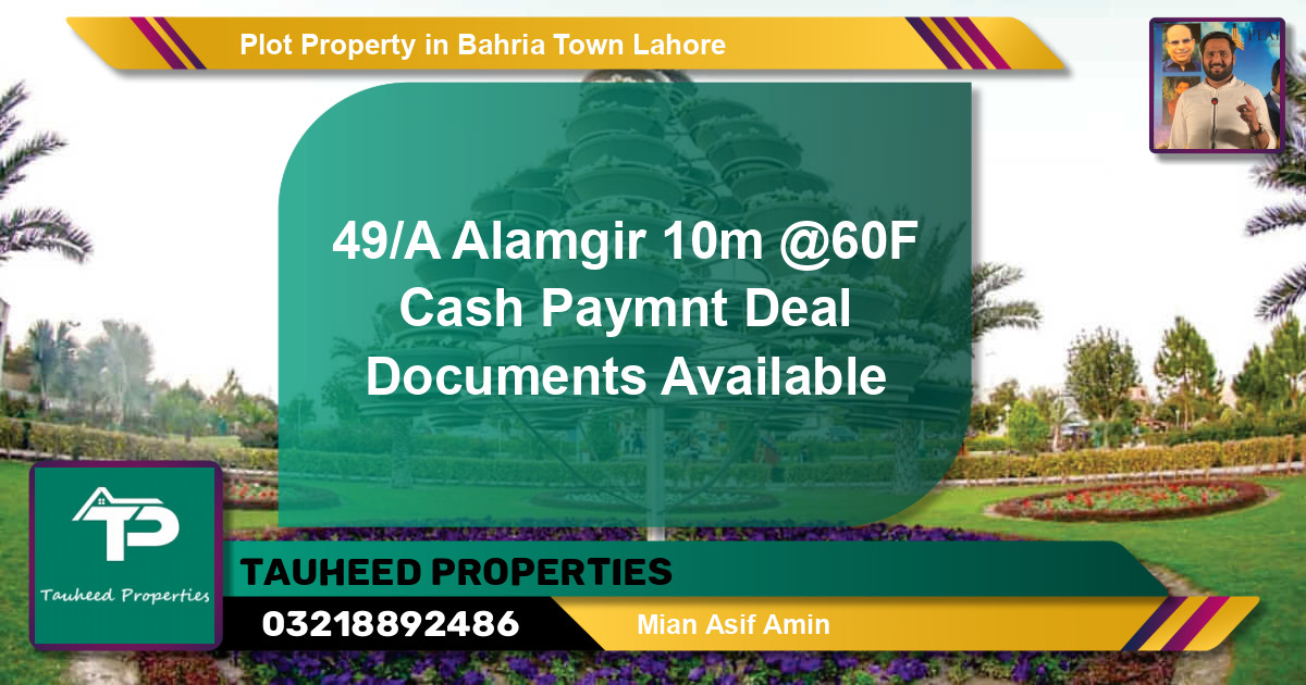 Residential Plot for Sale in Bahria Town, Lahore - (BP-38621)