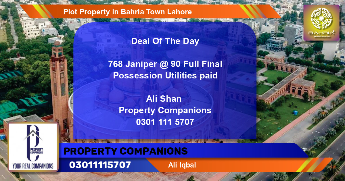 Residential Plot for Sale in Bahria Town, Lahore - (BP-38629)