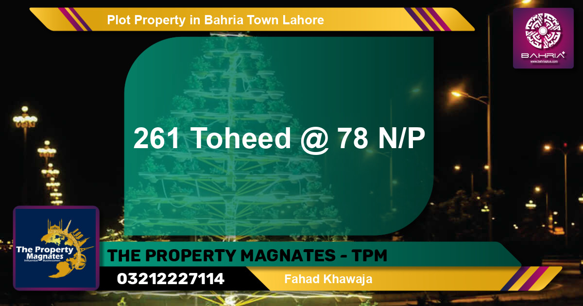 Residential Plot for Sale in Bahria Town, Lahore - (BP-38711)