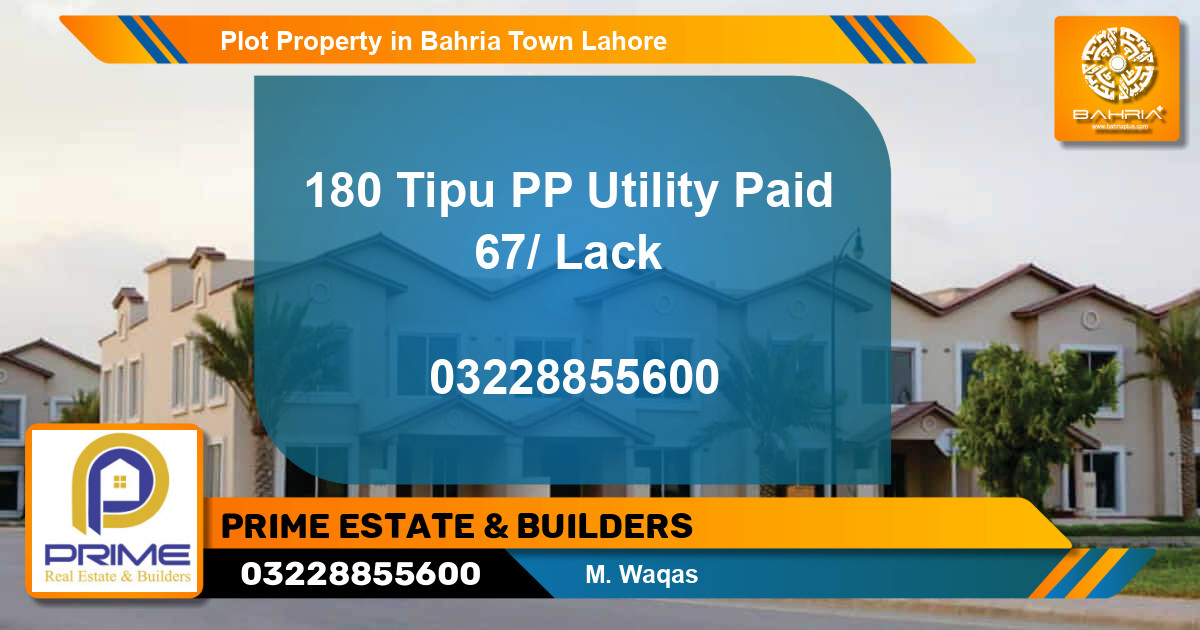 Residential Plot for Sale in Bahria Town, Lahore - (BP-38756)