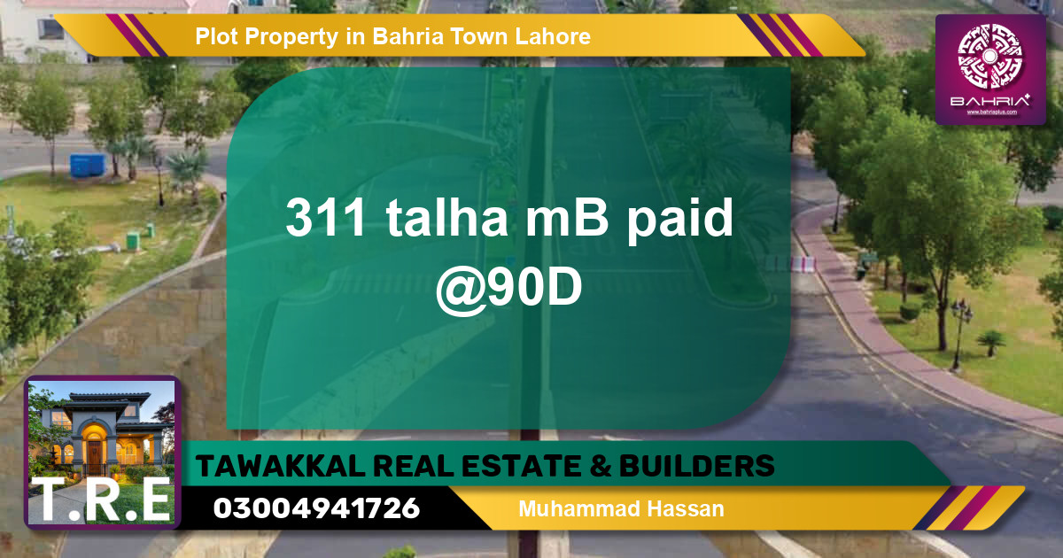 Residential Plot for Sale in Bahria Town, Lahore - (BP-38778)
