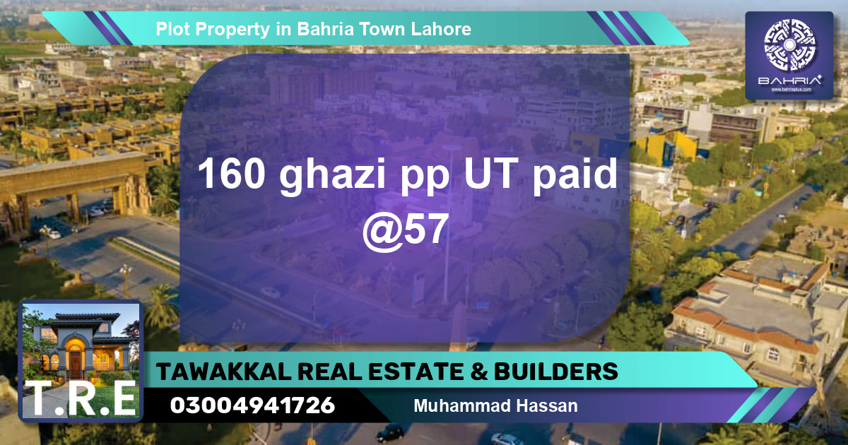 Residential Plot for Sale in Bahria Town, Lahore - (BP-38783)