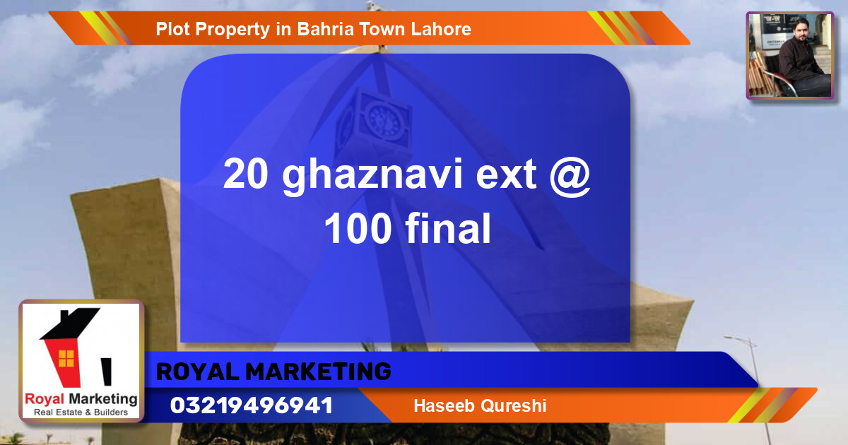 Residential Plot for Sale in Bahria Town, Lahore - (BP-38802)
