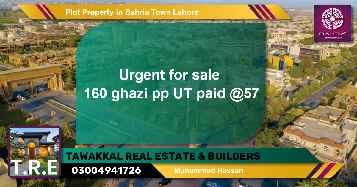 Residential Plot for Sale in Bahria Town, Lahore - (BP-38833)