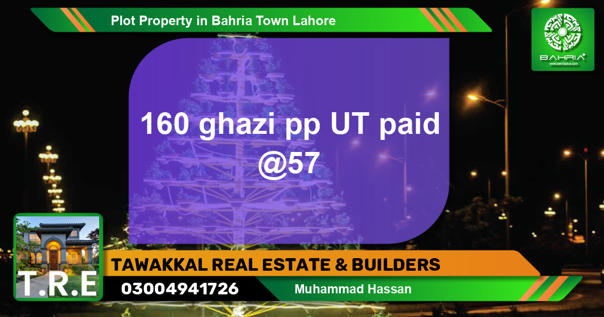 Residential Plot for Sale in Bahria Town, Lahore - (BP-38834)
