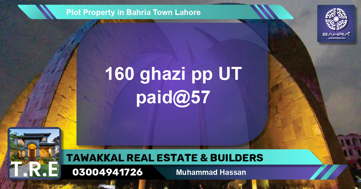 Residential Plot for Sale in Bahria Town, Lahore - (BP-38839)