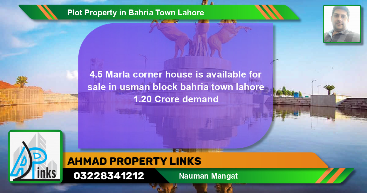 Residential Plot for Sale in Bahria Town, Lahore - (BP-38905)