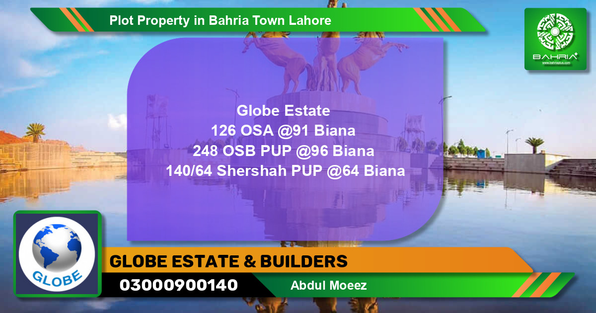 Residential Plot for Sale in Bahria Town, Lahore - (BP-38917)