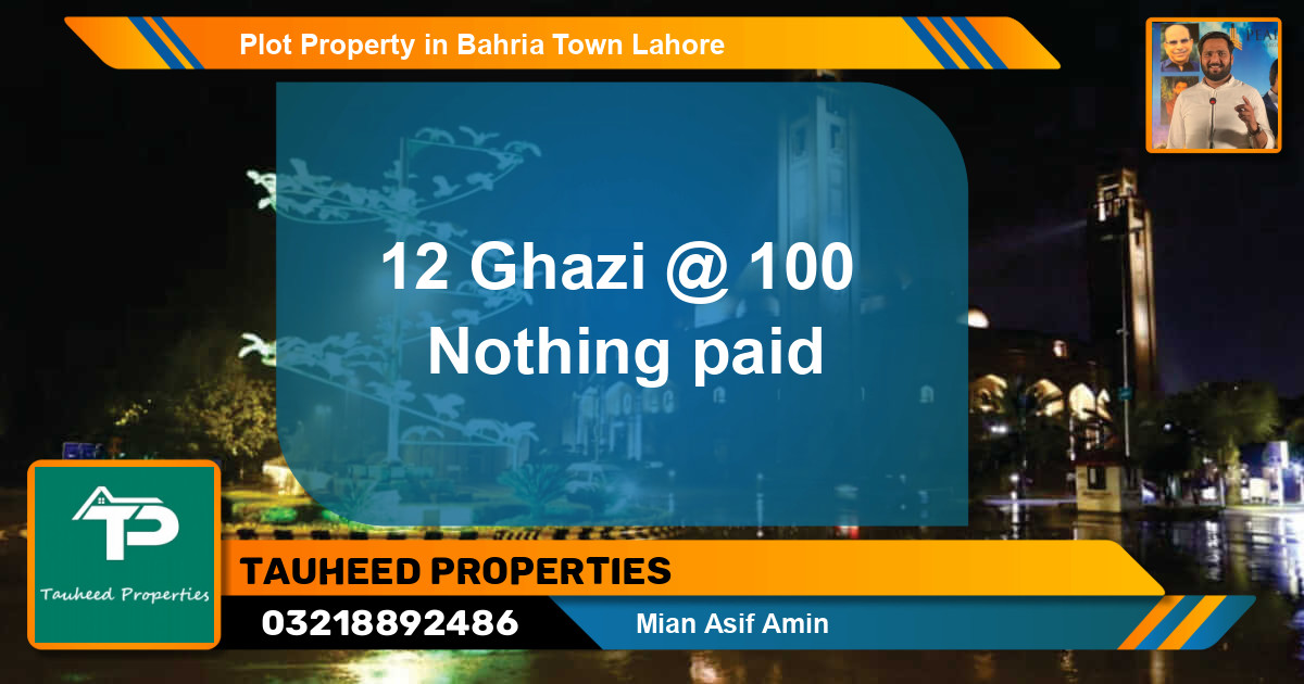 Residential Plot for Sale in Bahria Town, Lahore - (BP-38981)