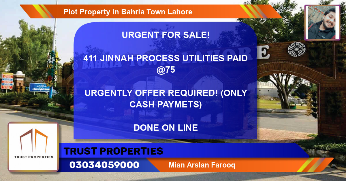 Residential Plot for Sale in Bahria Town, Lahore - (BP-39027)