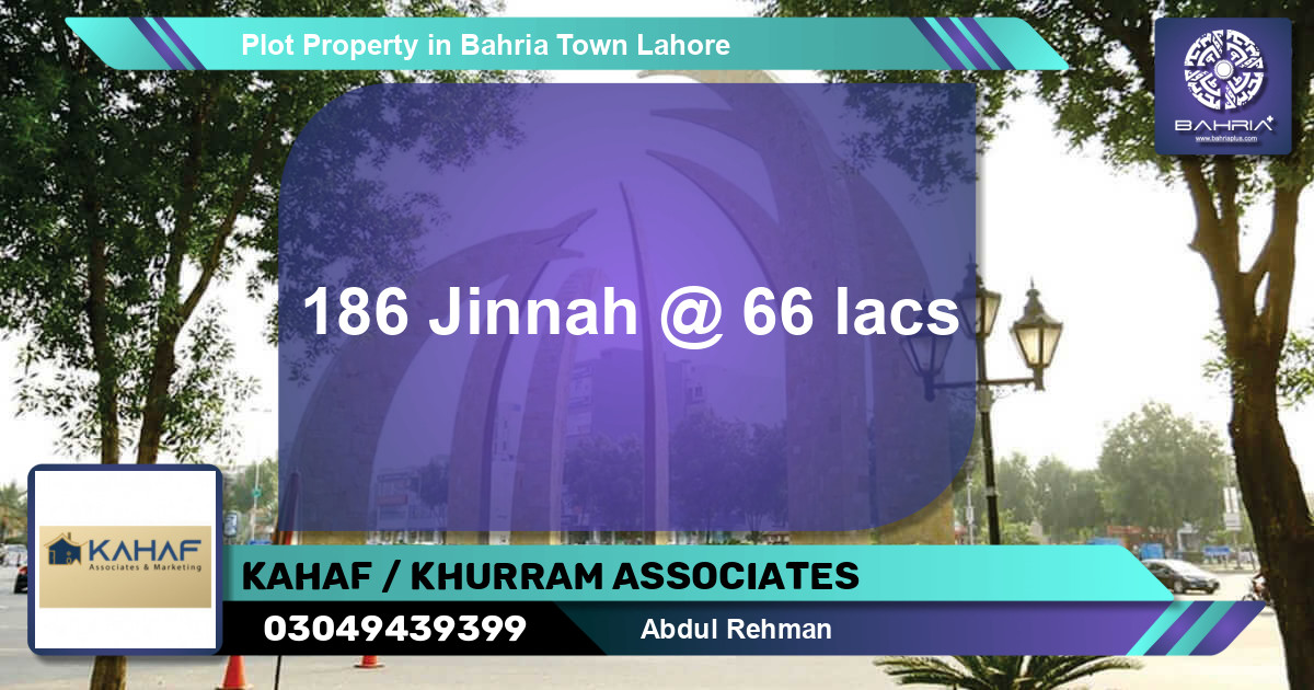 Residential Plot for Sale in Bahria Town, Lahore - (BP-39082)