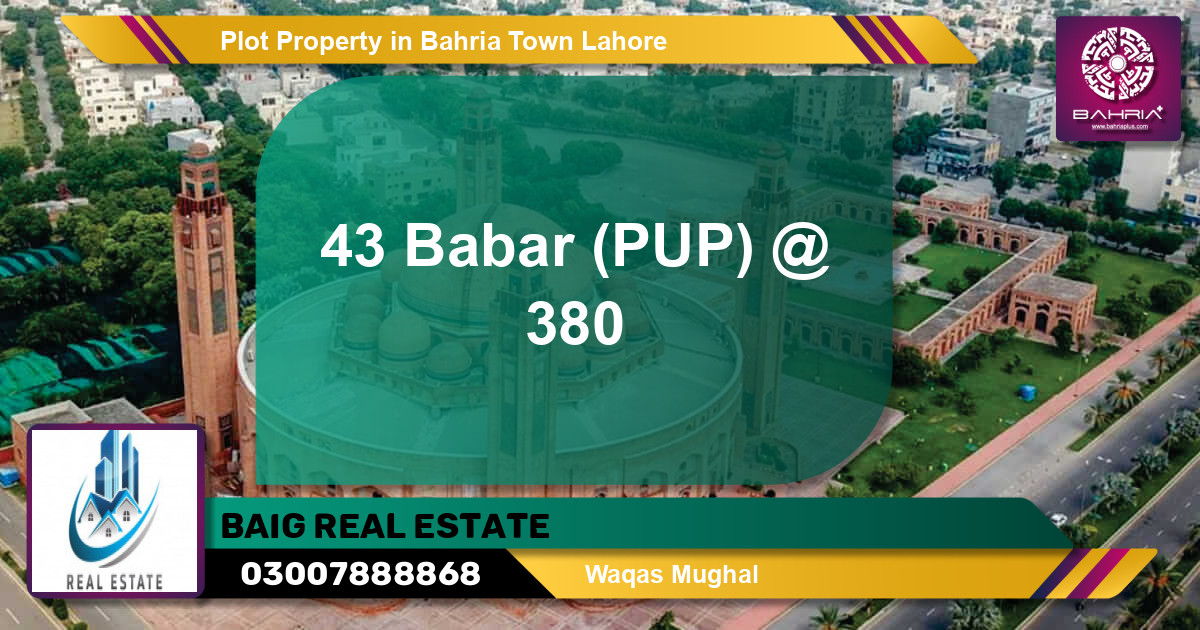 Residential Plot for Sale in Bahria Town, Lahore - (BP-39126)