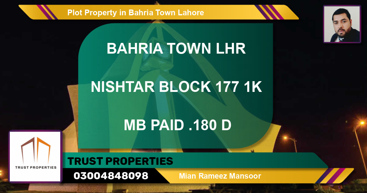 Residential Plot for Sale in Bahria Town, Lahore - (BP-39290)