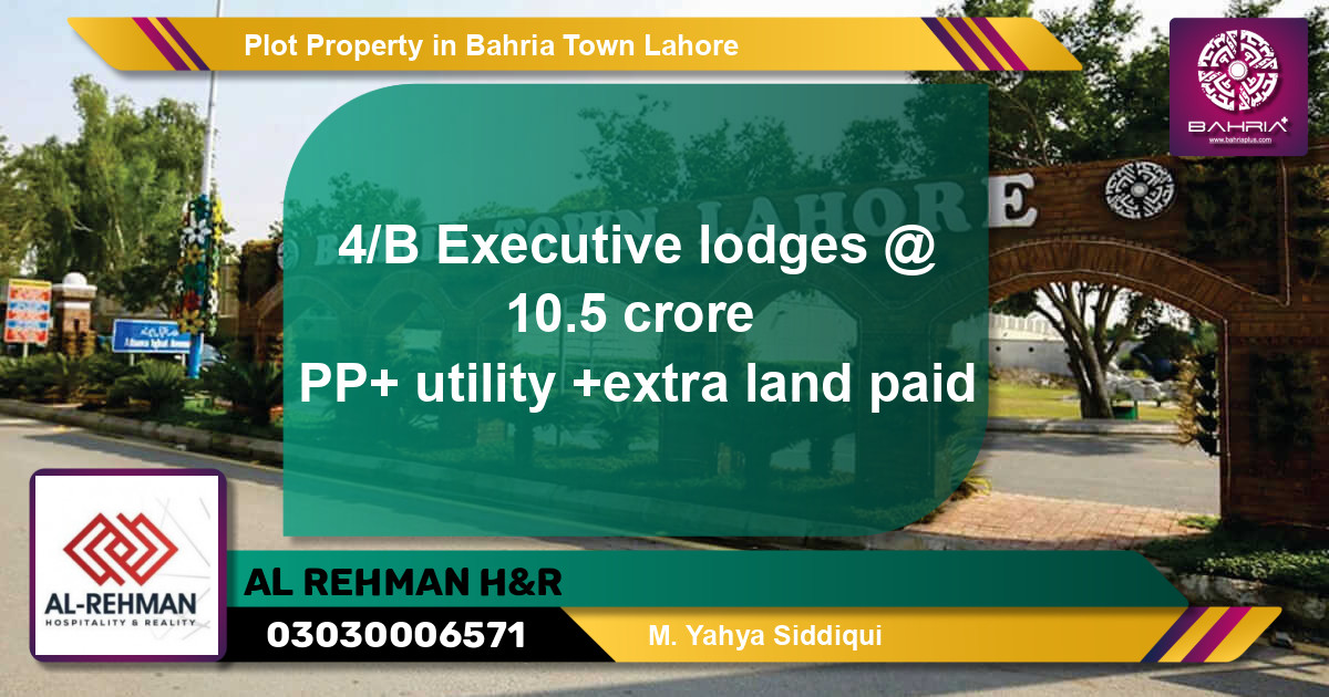 Residential Plot for Sale in Bahria Town, Lahore - (BP-39393)