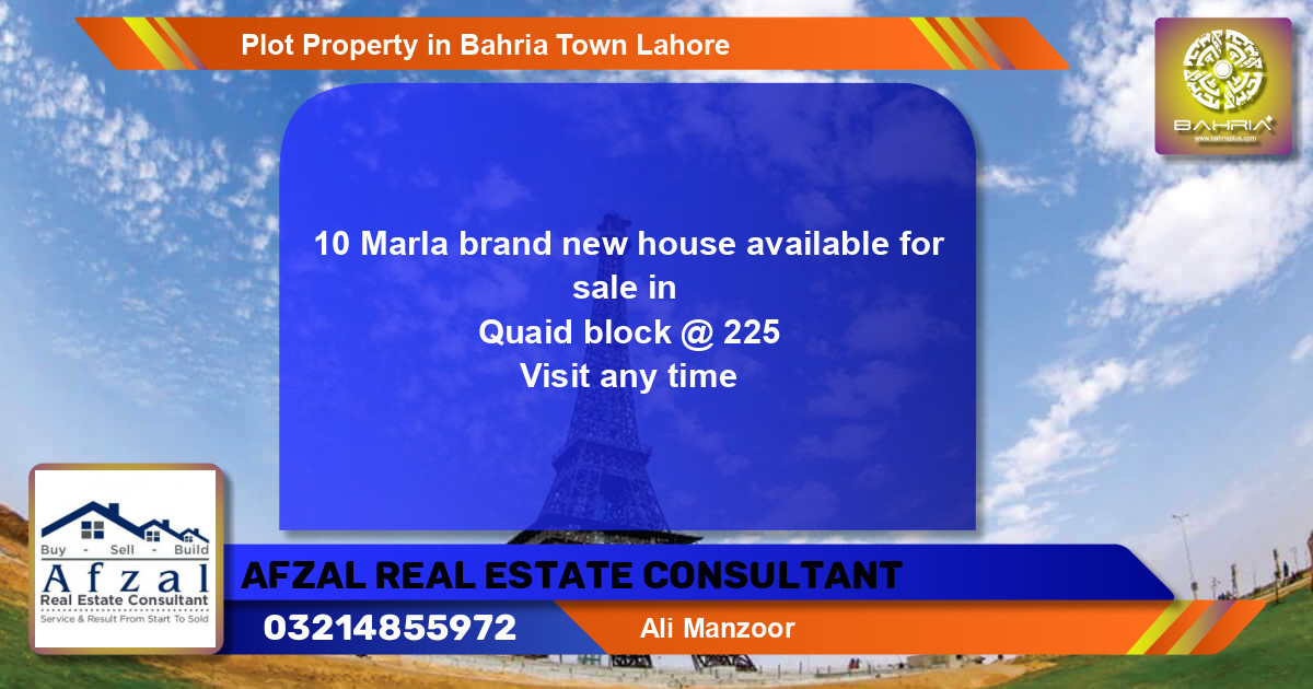 Residential Plot for Sale in Bahria Town, Lahore - (BP-39435)