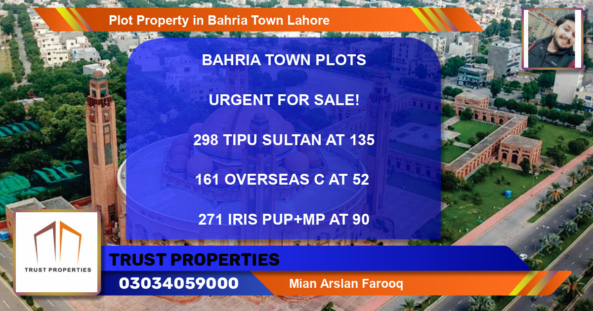 Residential Plot for Sale in Bahria Town, Lahore - (BP-39448)