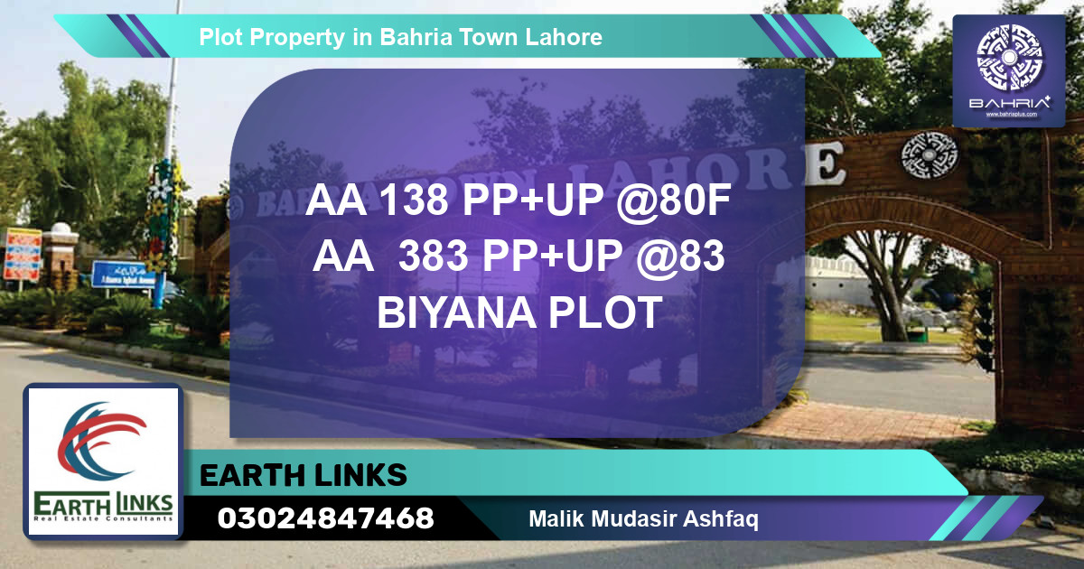 Residential Plot for Sale in Bahria Town, Lahore - (BP-39461)