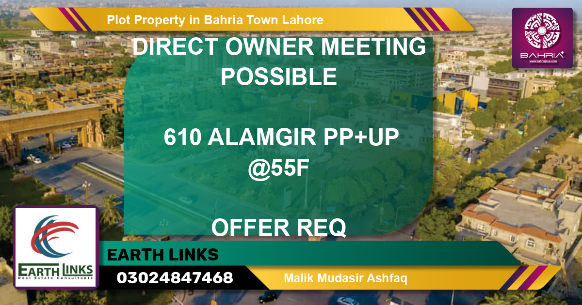 Residential Plot for Sale in Bahria Town, Lahore - (BP-39543)