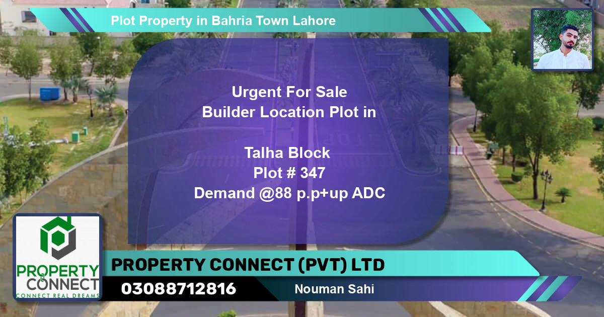 Residential Plot for Sale in Bahria Town, Lahore - (BP-39560)