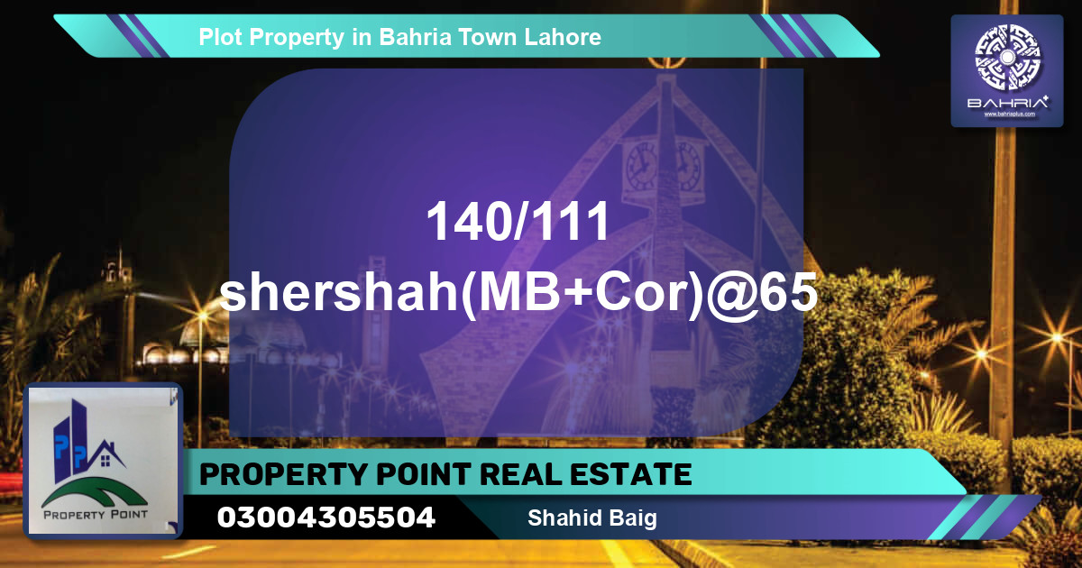 Residential Plot for Sale in Bahria Town, Lahore - (BP-39601)