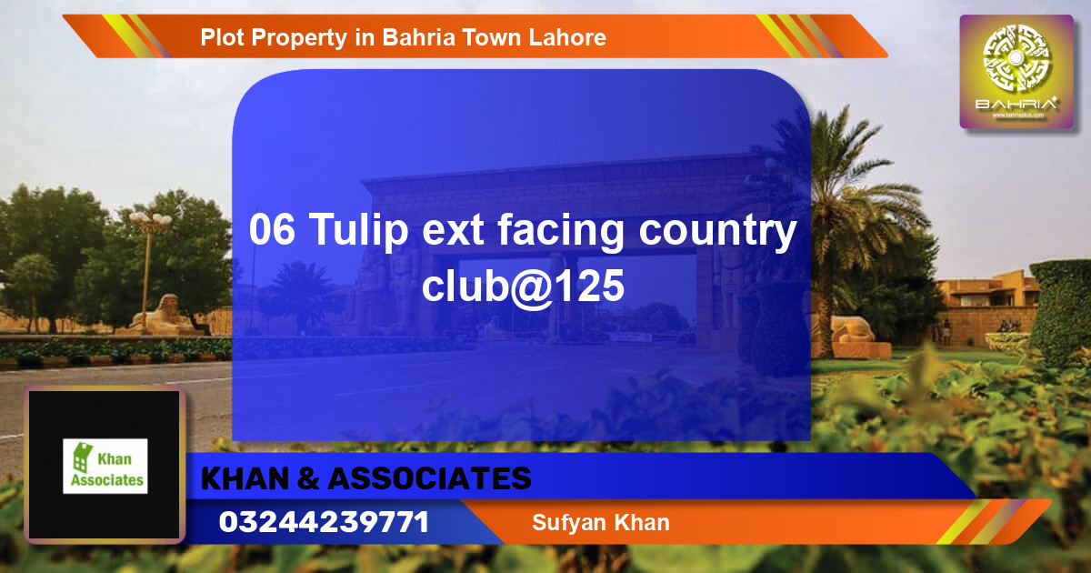 Residential Plot for Sale in Bahria Town, Lahore - (BP-39620)