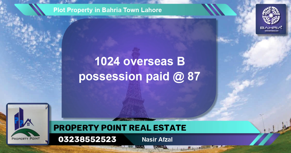 Residential Plot for Sale in Bahria Town, Lahore - (BP-39678)