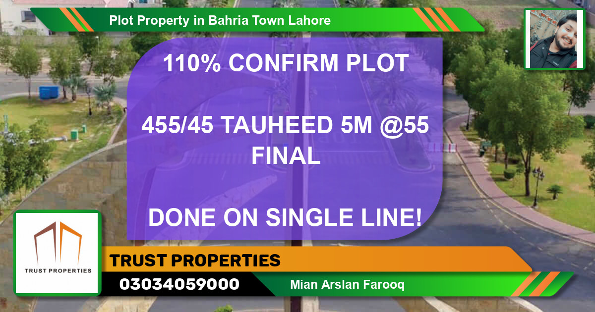 Residential Plot for Sale in Bahria Town, Lahore - (BP-39781)