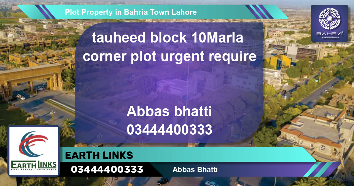 Residential Plot for Sale in Bahria Town, Lahore - (BP-39842)