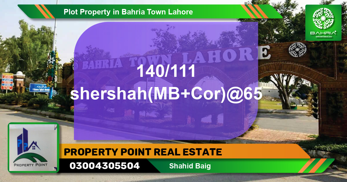 Residential Plot for Sale in Bahria Town, Lahore - (BP-39872)