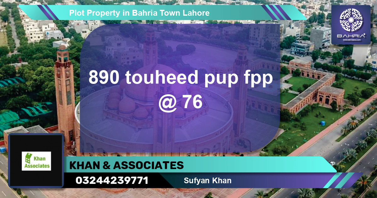 Residential Plot for Sale in Bahria Town, Lahore - (BP-39918)