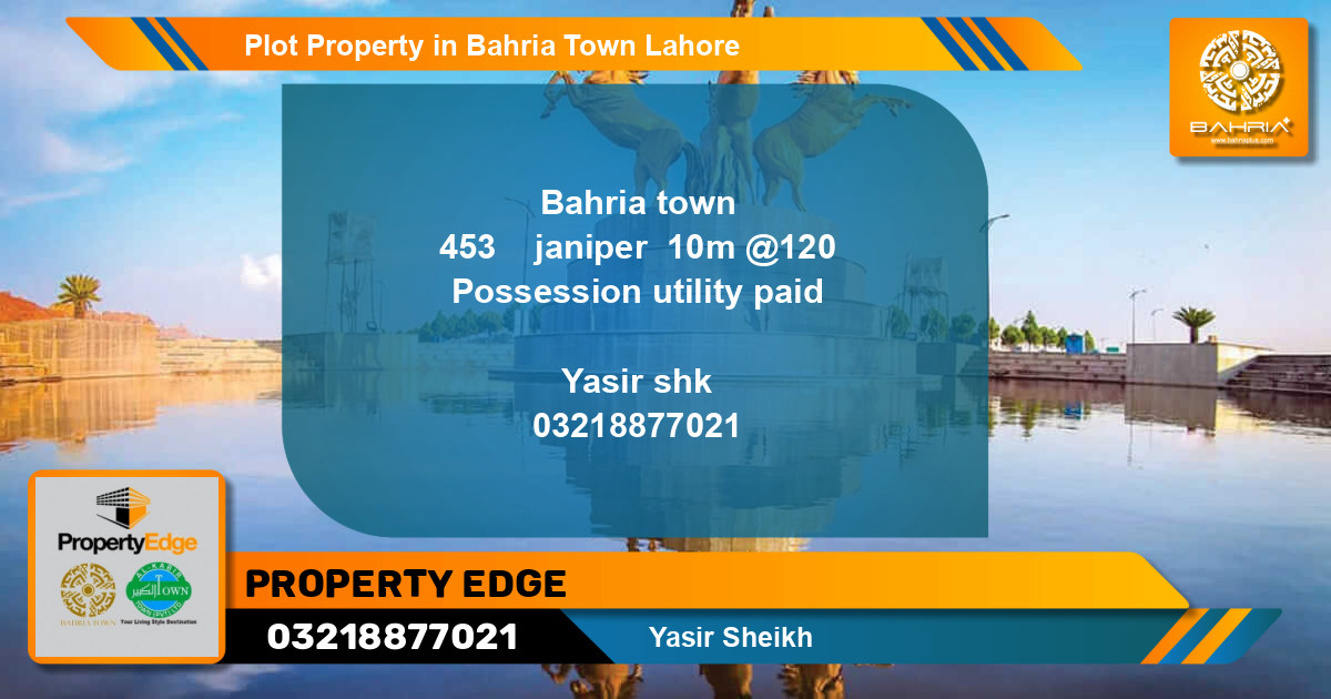 Residential Plot for Sale in Bahria Town, Lahore - (BP-39933)