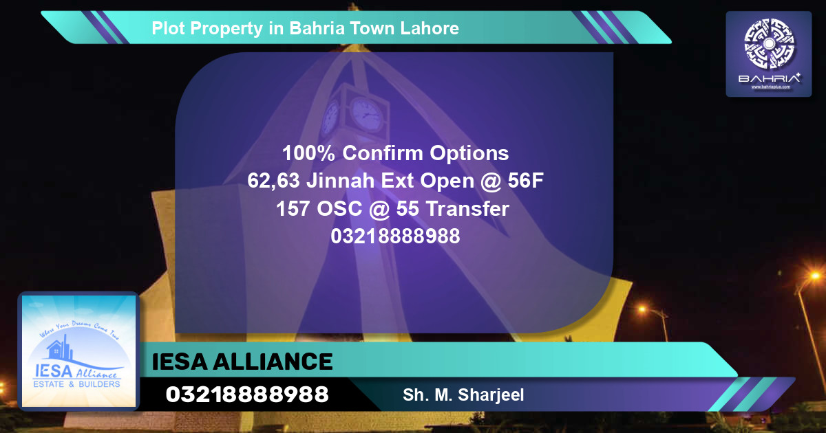 Residential Plot for Sale in Bahria Town, Lahore - (BP-39969)