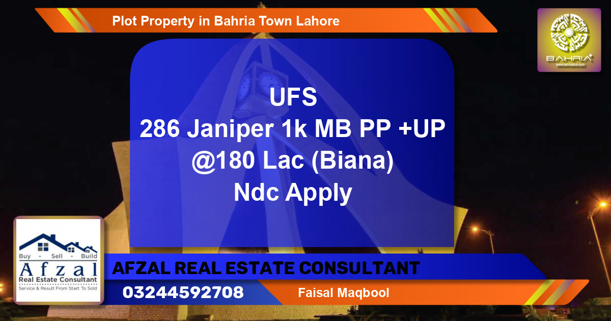 Residential Plot for Sale in Bahria Town, Lahore - (BP-39998)