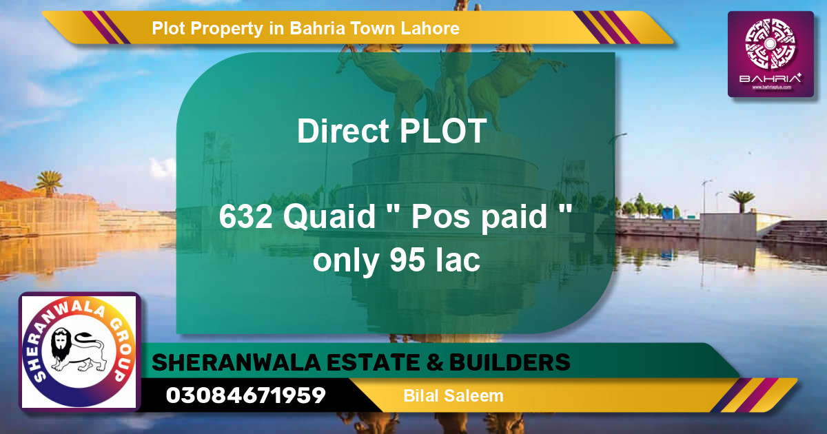 Residential Plot for Sale in Bahria Town, Lahore - (BP-40005)