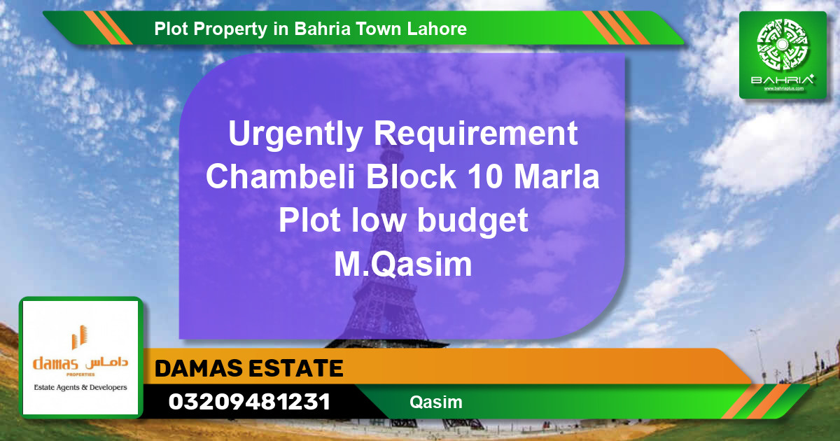 Residential Plot for Sale in Bahria Town, Lahore - (BP-40023)