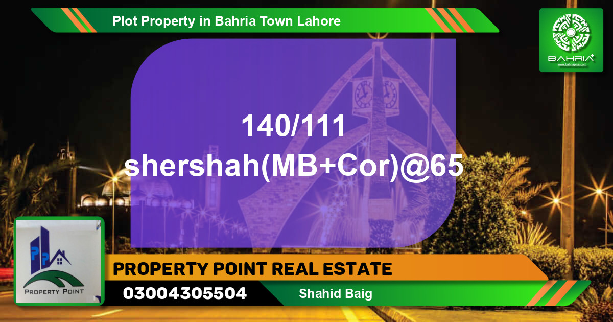 Residential Plot for Sale in Bahria Town, Lahore - (BP-40051)