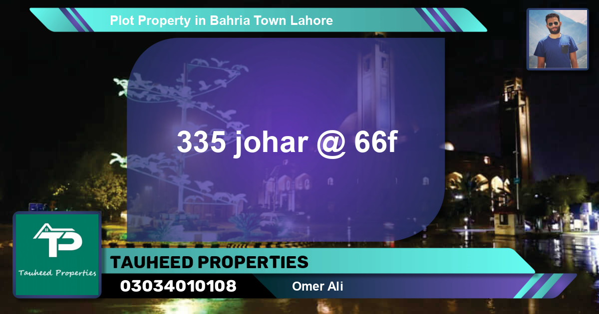 Residential Plot for Sale in Bahria Town, Lahore - (BP-40063)