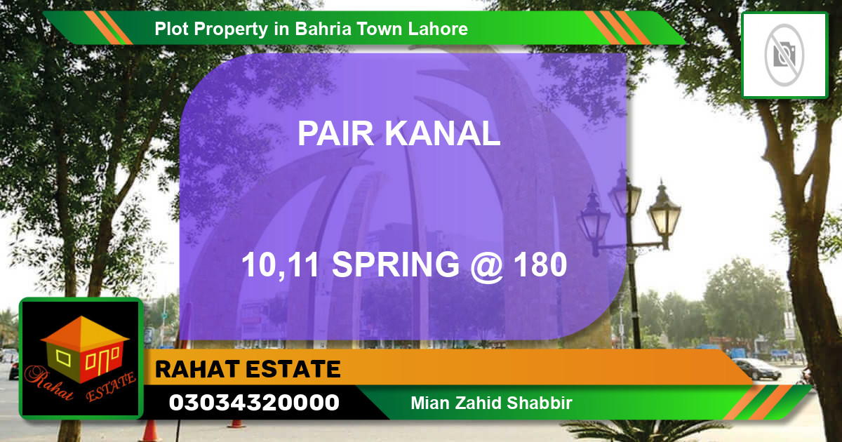 Residential Plot for Sale in Bahria Town, Lahore - (BP-40065)