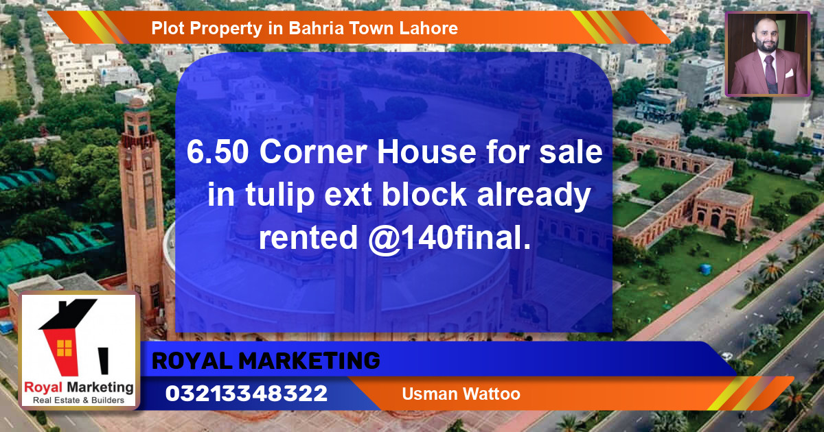 Residential Plot for Sale in Bahria Town, Lahore - (BP-40067)