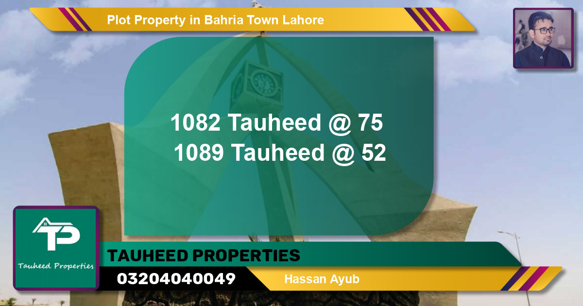 Residential Plot for Sale in Bahria Town, Lahore - (BP-40081)