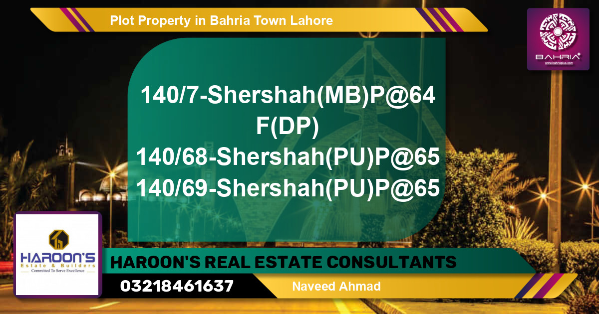 Residential Plot for Sale in Bahria Town, Lahore - (BP-40125)