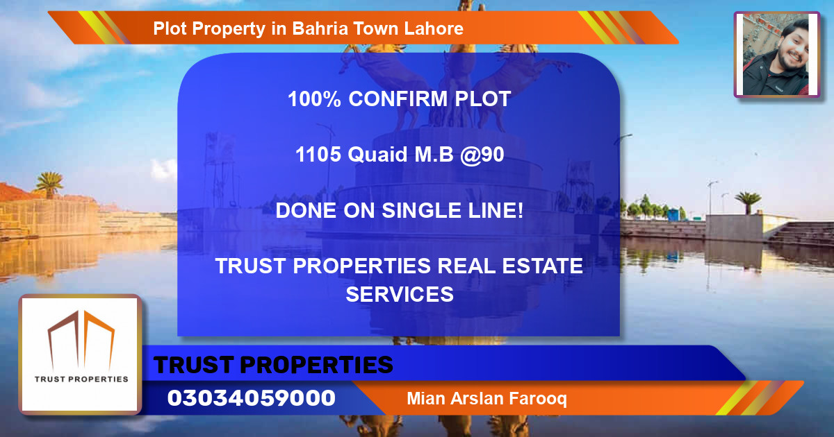 Residential Plot for Sale in Bahria Town, Lahore - (BP-40174)